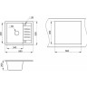 Кухонная мойка GRANULA СТАНДАРТ ST-5803 графит (черно-серый) 5803 GPAFIT