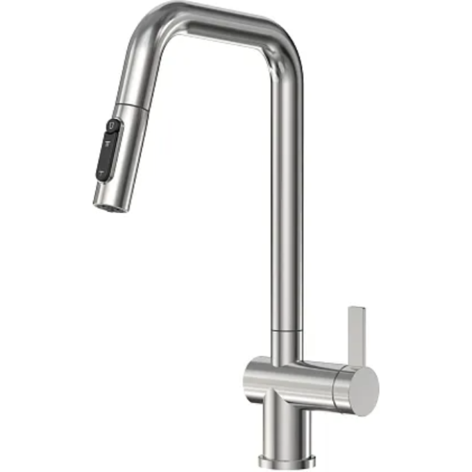 Смеситель кухонный GRANULA KS-7273 сталь сатин 7273 CTAL CATIH